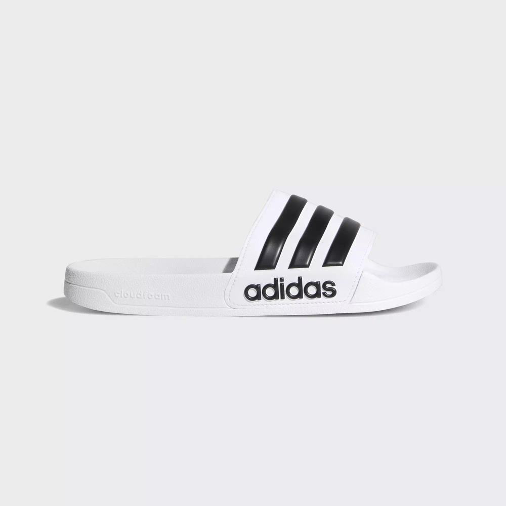 Adidas Adilette Cloudfoam Chanclas Blancos Para Hombre (MX-44245)